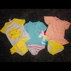 Carters, Gymboree, Cat & Jack swimsuit lot size 3T